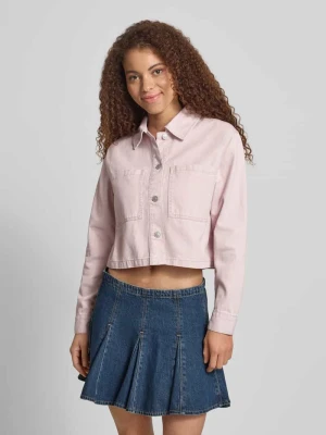 Kurtka jeansowa o pudełkowym kroju z czystej bawełny model 'NAOMI' Only