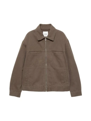 Kurtka jeansowa PULL&BEAR brązowy