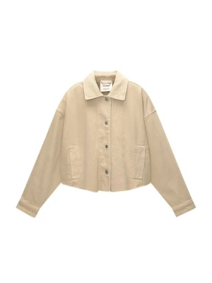 Kurtka jeansowa PULL&BEAR piaskowy