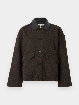 Kurtka jeansowa rag & bone brązowy