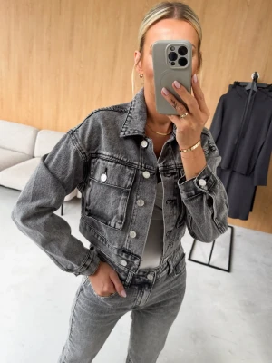 Kurtka Jeansowa Szara Lina S ClothStore