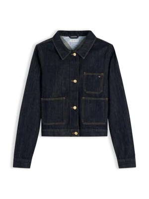 Kurtka jeansowa Tommy Hilfiger ciemnoniebieski