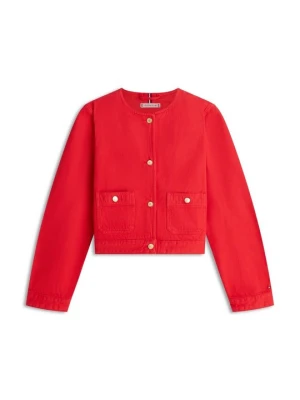 Kurtka jeansowa Tommy Hilfiger czerwony