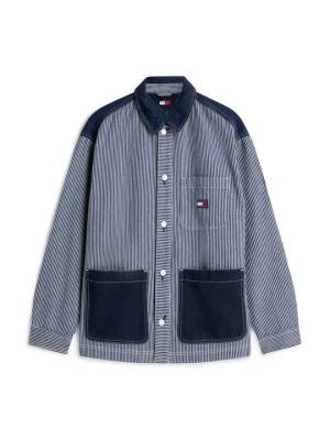 Kurtka jeansowa Tommy Jeans ciemnoniebieski