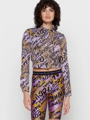 Kurtka jeansowa Versace Jeans Couture złoty
