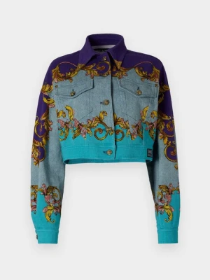 Kurtka jeansowa Versace Jeans Couture fioletowy