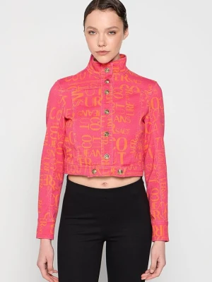 Kurtka jeansowa Versace Jeans Couture różowy
