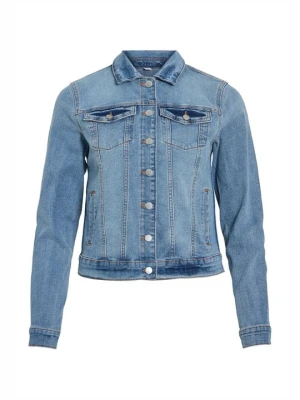 Kurtka jeansowa Vila jasnoniebieski denim
