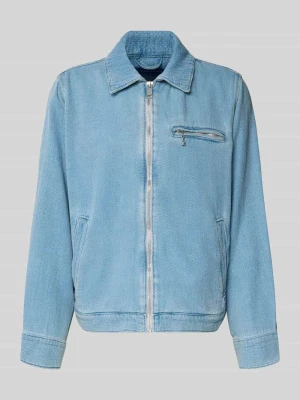 kurtka jeansowa w kroju regular fit z czystej bawełny model 'ELZO' Hugo Blue