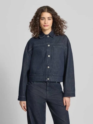 Kurtka jeansowa w kroju regular fit z naszywanymi kieszeniami model 'Clara' OH APRIL