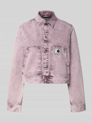 kurtka jeansowa w kroju regular fit z naszywką z logo model 'Arca' Carhartt Work In Progress