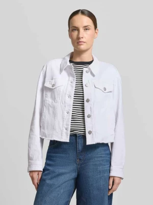 Kurtka jeansowa z brustaszą i frędzlami Marc Cain