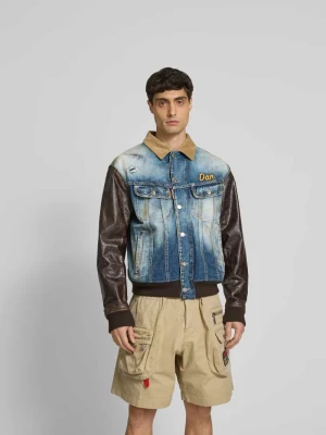 Kurtka jeansowa z czystej bawełny Dsquared2 Niebieski