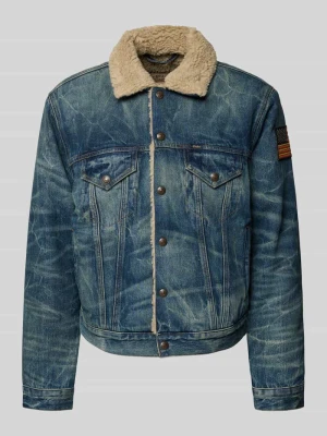 Kurtka jeansowa z futerkiem i kieszeniami na piersi Polo Ralph Lauren
