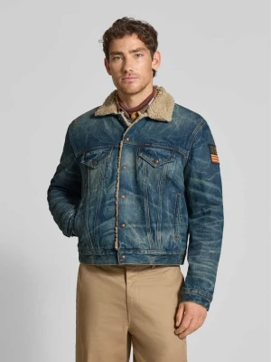 Kurtka jeansowa z futerkiem i kieszeniami na piersi Polo Ralph Lauren