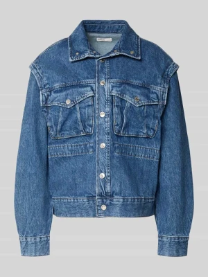 kurtka jeansowa z kieszenią z patką model 'Isabel' Gina Tricot