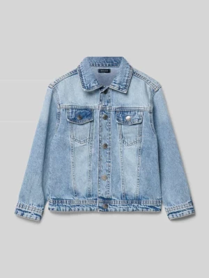 Kurtka jeansowa z kieszeniami na piersi BLUE SEVEN