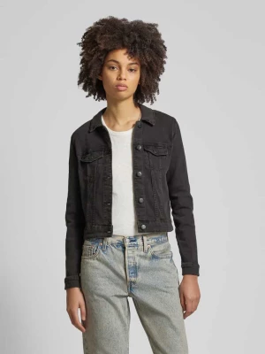 Kurtka jeansowa z kieszeniami na piersi model ‘DEBRA’ Noisy May