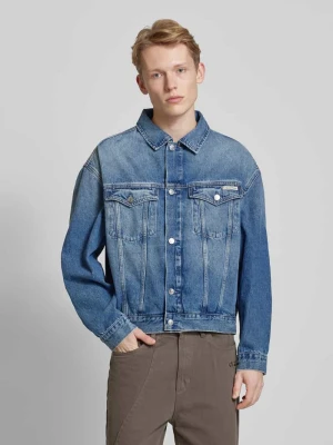 Kurtka jeansowa z kieszeniami z patką na piersi Calvin Klein Jeans