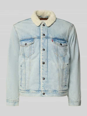 Kurtka jeansowa z kołnierzem z podszewki ze sztucznego kożuszka Levi's Jeansowy niebieski