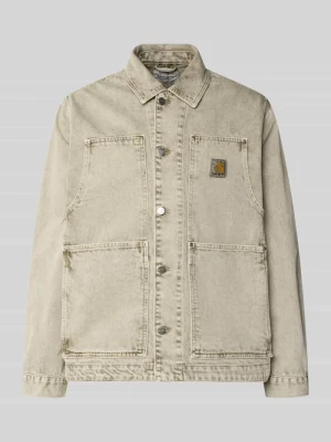 kurtka jeansowa z listwą guzikową i detalem z logo Carhartt Work In Progress
