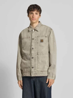 kurtka jeansowa z listwą guzikową i detalem z logo Carhartt Work In Progress
