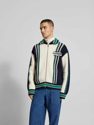 Kurtka jeansowa z listwą guzikową Maison Kitsuné pomarańczowy