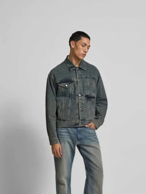 Kurtka jeansowa z listwą guzikową MM6 Maison Margiela Jeansowy niebieski