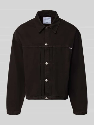 kurtka jeansowa z listwą guzikową model 'FREELAND' Edwin