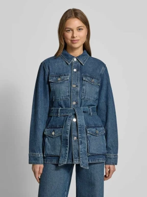 Kurtka jeansowa z listwą guzikową Scotch & Soda Jeansowy niebieski