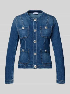 Kurtka jeansowa z okrągłym dekoltem Liu Jo White