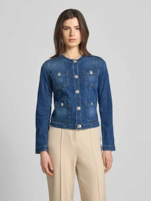 Kurtka jeansowa z okrągłym dekoltem Liu Jo White