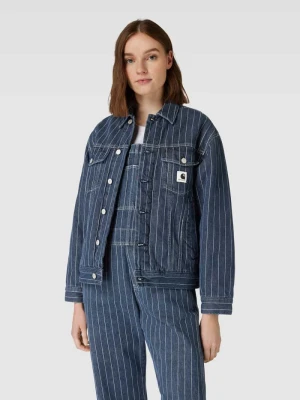 Kurtka jeansowa z ozdobnymi szwami model ‘ORLEAN’ Carhartt Work In Progress