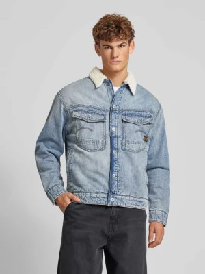 Kurtka jeansowa z podszewką ze sztucznego futra G-Star Raw