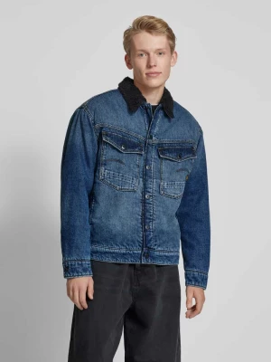 Kurtka jeansowa z podszewką ze sztucznego futra G-Star Raw