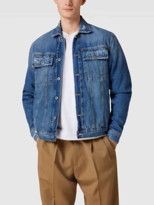 Kurtka jeansowa z przetarciami model ‘BANDANA’ Pepe Jeans