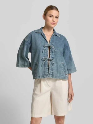 kurtka jeansowa z rękawami kimono model 'ZOE' mustang