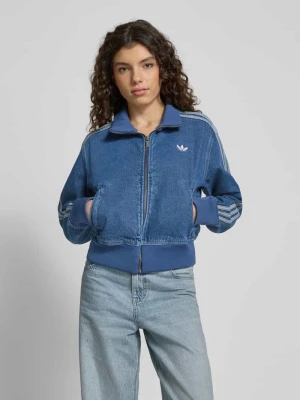 Kurtka jeansowa z wyhaftowanym logo adidas Originals