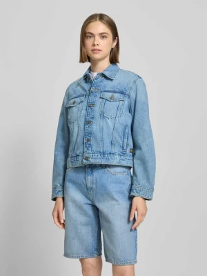Kurtka jeansowa z wykładanym kołnierzem i kieszeniami na piersi G-Star Raw