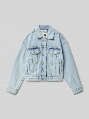 Kurtka jeansowa z wykładanym kołnierzem i listwą guzikową Garcia