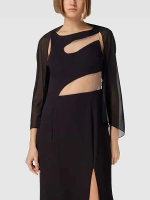 Kurtka koktajlowa z półprzezroczystego materiału Swing