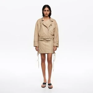 Kurtka kopertowa regulowana beżowoszary jasny BIMBA Y LOLA