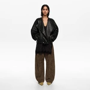 Kurtka kopertowa skóra czarna BIMBA Y LOLA