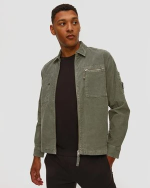Kurtka Koszulowa Męska C.p. Company Corduroy Lens Zipped Overshirt Szara CP Company