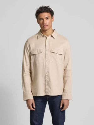 Kurtka koszulowa o kroju casual fit z kieszeniami z patką na piersi OLYMP Level Five