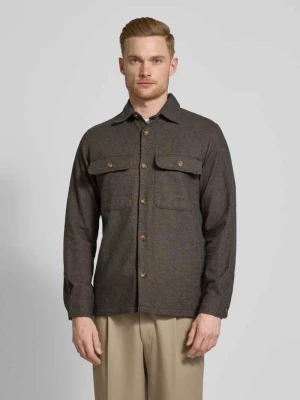 Kurtka koszulowa o kroju comfort fit z kieszeniami z patką na piersi model ‘RAYMOND’ Jack & Jones Premium