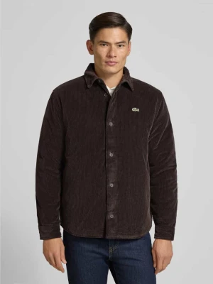 Kurtka koszulowa o kroju oversized z imitacji sztruksu Lacoste