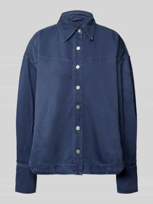 Kurtka koszulowa o kroju oversized z mieszanki bawełny i lyocellu model ‘C_OVERSHIRT 1.0’ Boss Orange