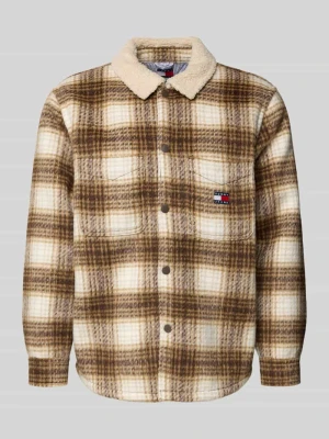 Kurtka koszulowa o kroju oversized ze wzorem na całej powierzchni Tommy Jeans