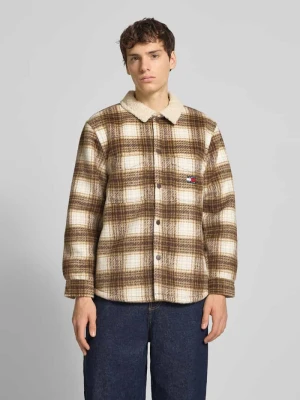 Kurtka koszulowa o kroju oversized ze wzorem na całej powierzchni Tommy Jeans